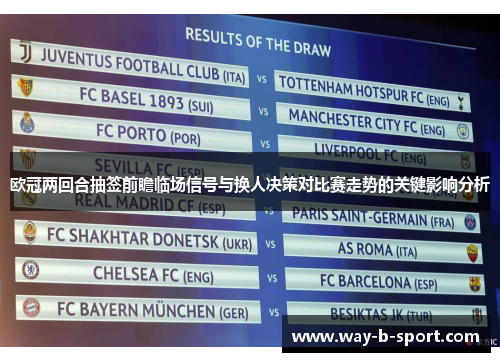 欧冠两回合抽签前瞻临场信号与换人决策对比赛走势的关键影响分析 欧冠两回合抽签前瞻临场信号与换人决策对比赛走势的关键影响分析